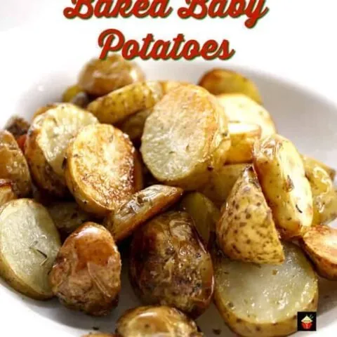 No-Fuss, Oven Roasted Baby New Potatoes recipe, a simple side dish, creamy, crunchy, tender and bursting with flavor from delicious seasonings