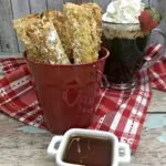 Air Fryer French Toast Sticks ready to serve