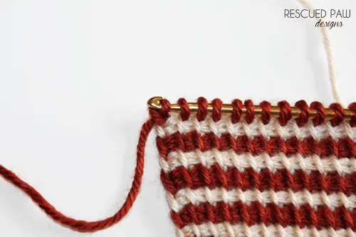 Tunisian Simple Stitch Crochet Cowl Scarf