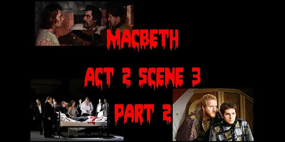 Breakdown of natural order in Macbeth