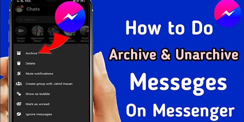 How do I archive messages on Messenger?