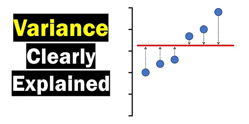 How do you calculate variance example?