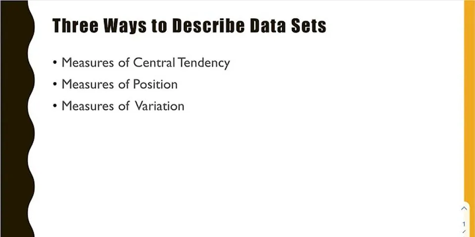 How do you describe variation in data?