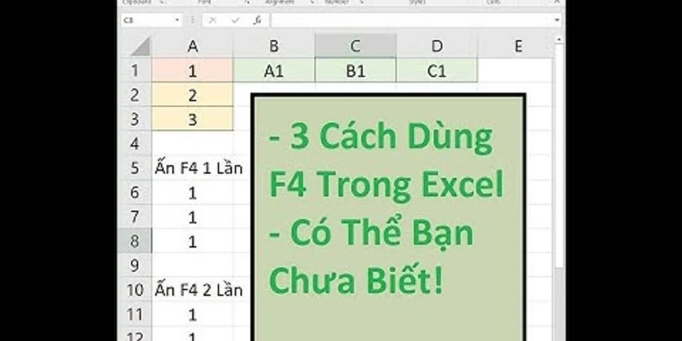 How do you f4 multiple cells in excel