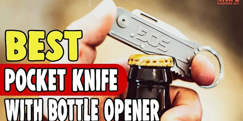 How do you open a bottle without a bottle opener with a knife?