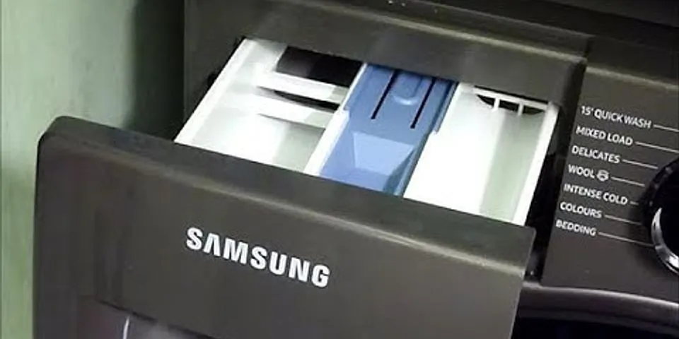 How do you remove a dispenser drawer on a Samsung washer?