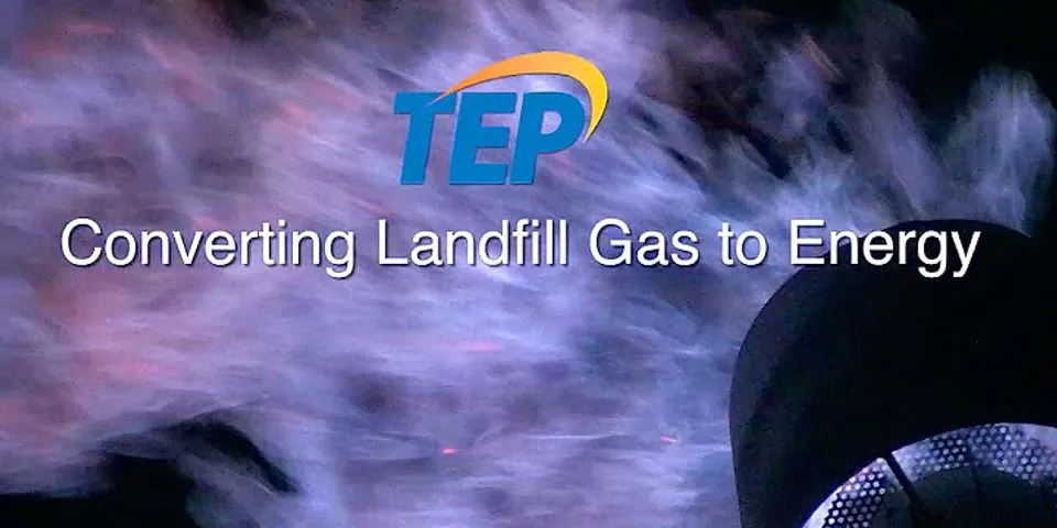 How landfills produce methane