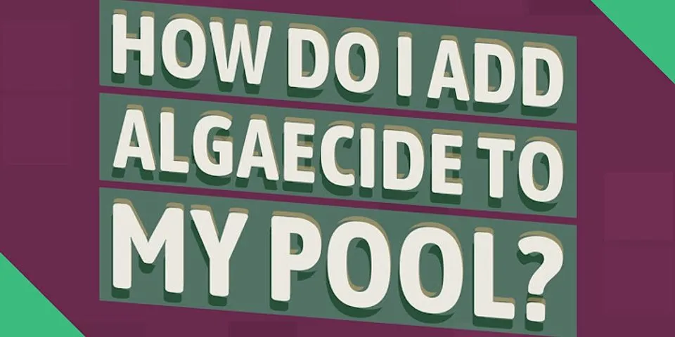 How long after algaecide can you swim