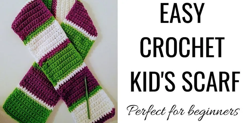 How many stitches for a scarf crochet