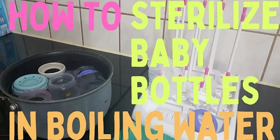 How often to sterilize bottles