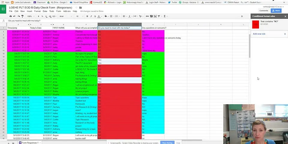 How to automatically color code in Google Sheets