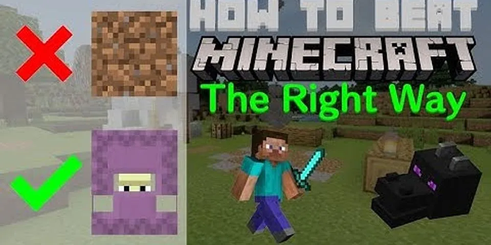 How to beat Minecraft steps