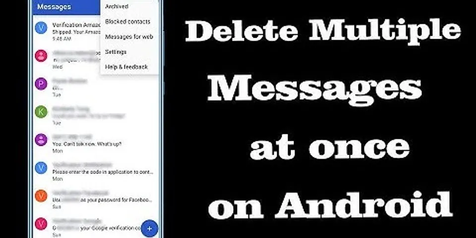 How to delete individual text messages on Android phone