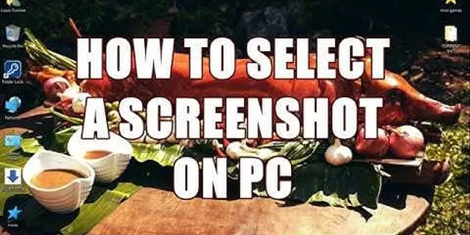 How to highlight a screenshot on PC