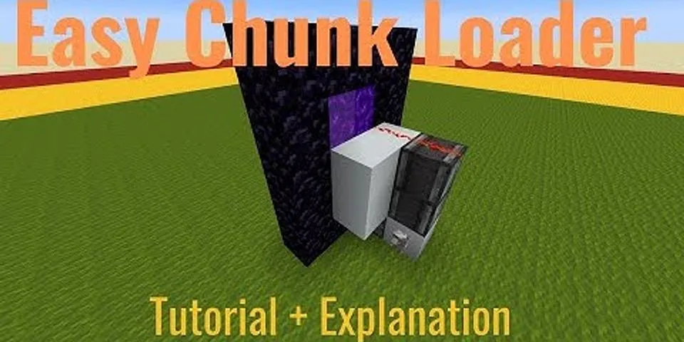 How TO make a chunk loader in minecraft 1.12 2