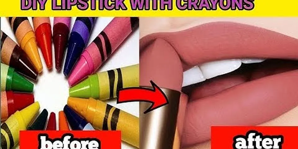 How to make homemade lipstick with crayons