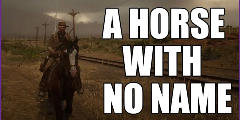 How to name horse RDR2