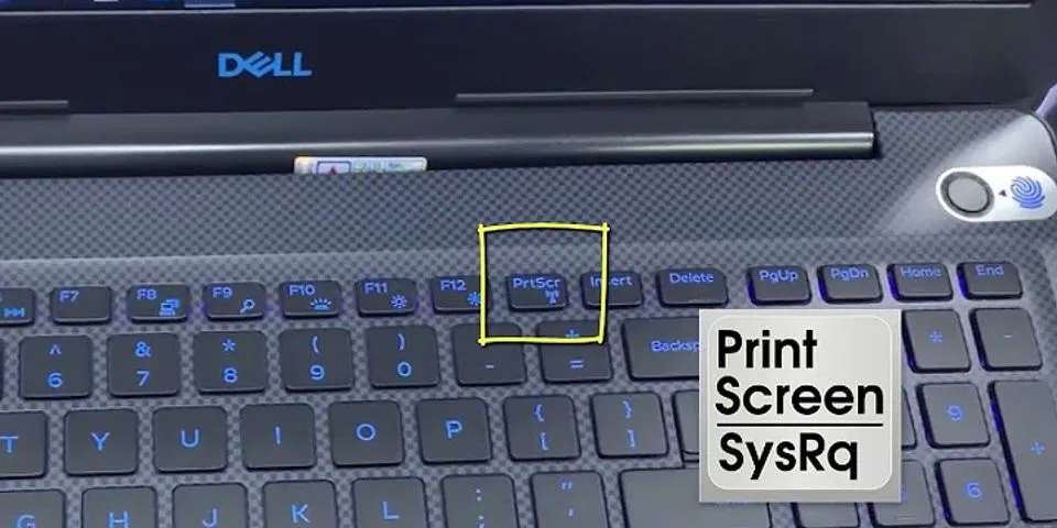 How to screenshot in Dell laptop