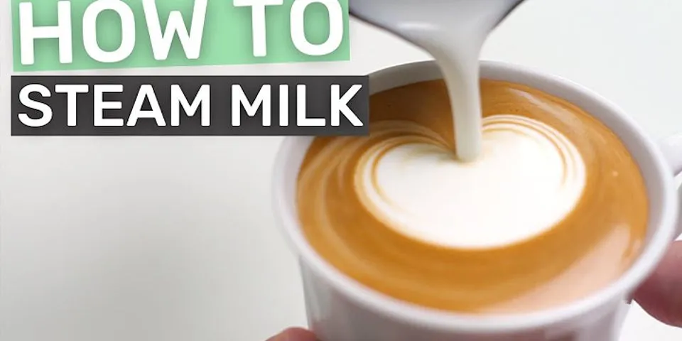 How to steam milk at home for latte