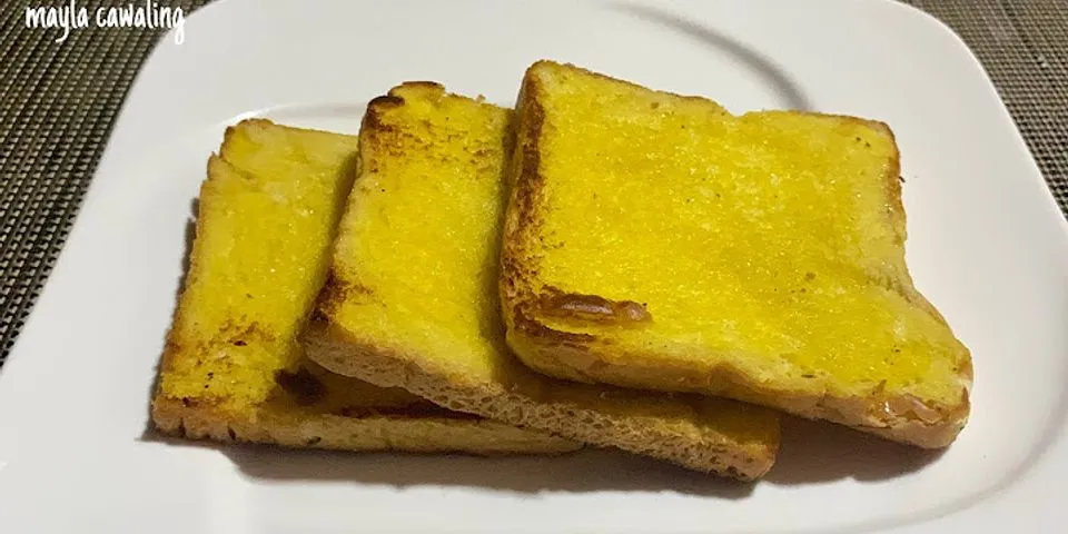 How to toast bread in oven with butter