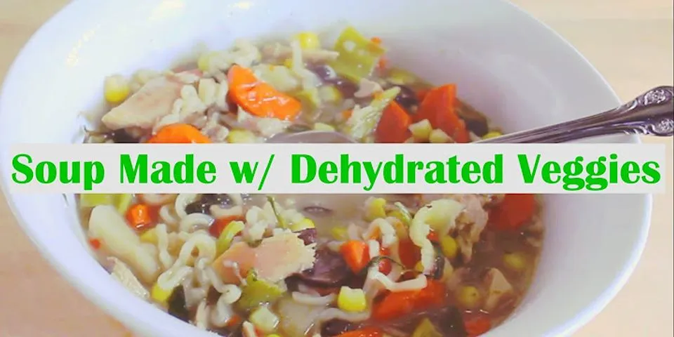How to use dehydrated vegetables