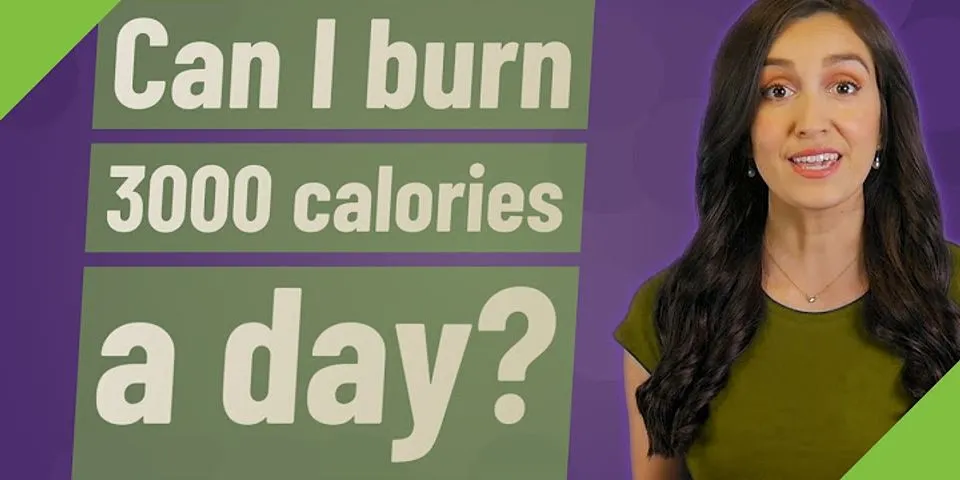 Is it good to burn 3000 calories a week?