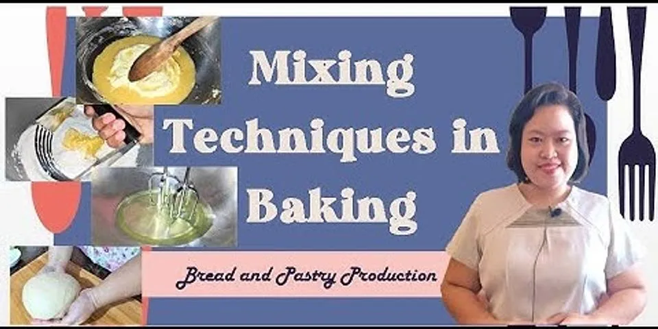 Kneading method in baking