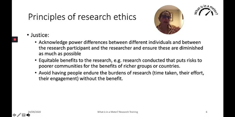 What are the 7 ethics of research?