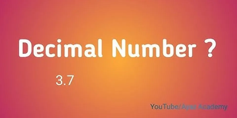 What is number and example?