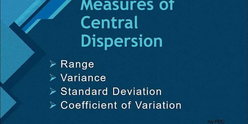 What is the significance of measuring dispersions?