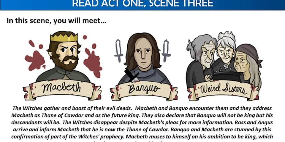 Where do Macbeth and Banquo encounter the witches